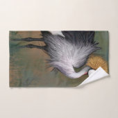 グレークラウンドクレーンバスタオル バスタオルセット (ハンドタオル)