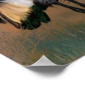 グレークラウンドクレーンバードポスタ絵画ー ポスター (角)