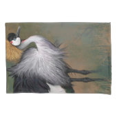 グレークラウンドクレーン枕ケース 枕カバー (正面)