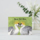 グレークラウンドクレーン ポストカード (スタンド正面)