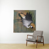 グレークラウン付きクレーンタペストリー タペストリー (インサイチュ(横))