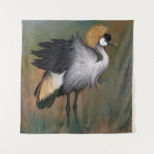 グレークラウン付きクレーンタペストリー タペストリー (正面)