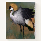 グレークラウン付きクレーンノートブック ノートブック (裏面)