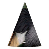 グレークラウン付きクレーンバードパーティー帽子 パーティーハット (左)