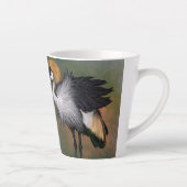グレークラウン付きクレーンバードラテマグ カフェラテマグ (右)