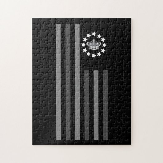 グレークラウン – フラグ ジグソーパズル (縦)