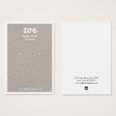 グレークラフトイヤリング表示カード (正面&裏面)