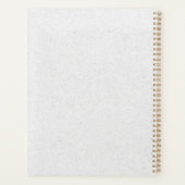 グレークラフトスタイル名カスタム年ビジネスロゴ プランナー手帳 (裏面)