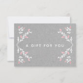 グレークラフトホリデーギフト証明書 (正面)