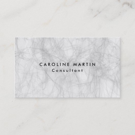 グレークリエイティブプレーンモダンフェミニン 名刺 (正面)