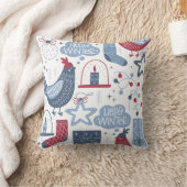 グレークリスマスハローウィンター装飾用クッション クッション (ブランケット)