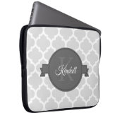 グレークローバーパーソナライズされたラップトップスリーブ ラップトップスリーブ (正面右)
