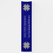 グレークローバーリボンバイケネス・ヨンチ 横断幕 (縦)