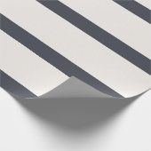 グレークールと白の鉛筆のストライプ ラッピングペーパー (角)