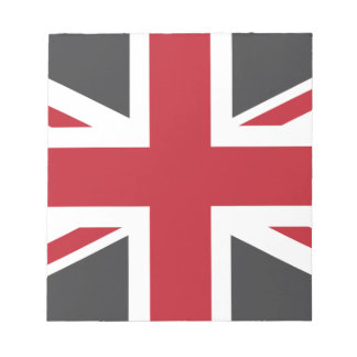 グレークールレッド・ユニオン・ジャック英国国旗 ノートパッド