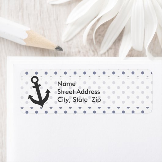 グレークール水玉模様;いかり ラベル (インサイチュ)