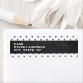 グレークール水玉模様;レトロChalkboard ラベル (インサイチュ)