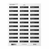 グレークール水玉模様;レトロChalkboard ラベル (フルシート)