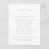 グレーグクラシックリーエレガントフォーマルン結婚ズ エンクロージャーカード (正面)