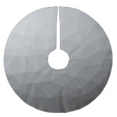 グレーグラディエントのジオメトリメッシュパターン ブラッシュドポリエステルツリースカート (正面)