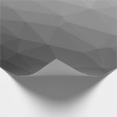 グレーグラディエントのジオメトリメッシュパターン ラッピングペーパー (角)