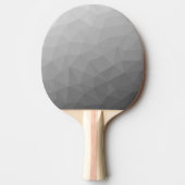 グレーグラディエントのジオメトリメッシュパターン 卓球ラケット (正面)