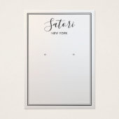 グレーグラデーションシグネチャーフォントイヤリングディスプレイ (正面)