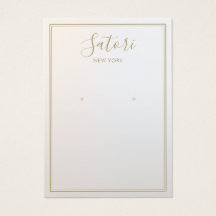 グレーグラデーションシグネチャーフォントイヤリングディスプレイ