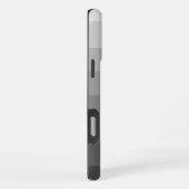 グレーグラデーショントーングラデーション iPhoneケース (右側面)