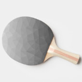 グレーグラデーション幾何学メッシュパターン 卓球ラケット (横)