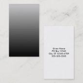 グレーグラデーション黒 名刺 (正面/裏面)