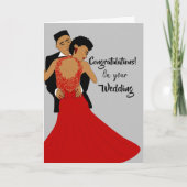 グレーグラモールブライド&グルーマー社交ダンスおめでとう カード (正面)