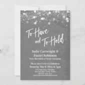 グレーグランジを保持するライト 招待状 (正面)