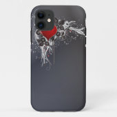 グレーグランジタトゥーハートヴィンテージiphone5ケース Case-Mate iPhoneケース (裏面)