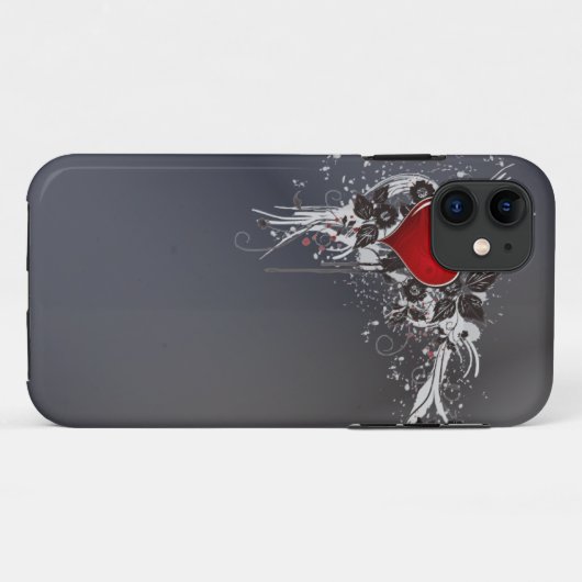 グレーグランジタトゥーハートヴィンテージiphone5ケース Case-Mate iPhoneケース (裏面(横))