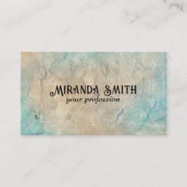 グレーグランジヴィンテージカスタムQRコード 名刺