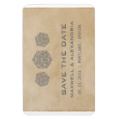 グレーグランジD20サイコロゲーマー日付磁石を保存 マグネット (縦)