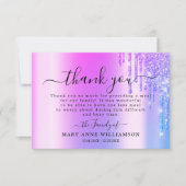 グレーグリッタースパークリー葬儀フードサンキューカード サンキューカード (正面)