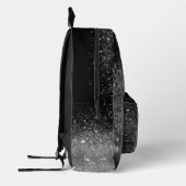 グレーグリッター プリントバックパック (左)