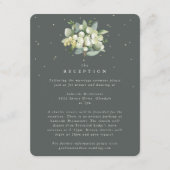 グレーグリーンスノーベリー+ユーカリブーケ披露宴 エンクロージャーカード (正面)