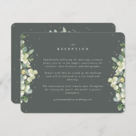 グレーグリーンスノーベリー+ユーカリ刃披露宴 エンクロージャーカード