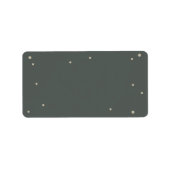 グレーグリーンセルフプリント住所 シール (正面)