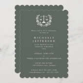 グレーグリーン法資格ローレルリース 招待状 (正面/裏面)