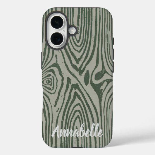 グレーグリーンiPhone 16ケース Case-Mate iPhoneケース (裏面)