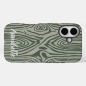 グレーグリーンiPhone 16ケース Case-Mate iPhoneケース (裏面 (横))