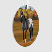 グレーグルラアパロオサクォーターホーススタリオン オーナメント (正面)
