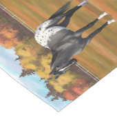 グレーグルラアパロオサクォーターホーススタリオン ショートテーブルランナー (コーナー)