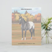 グレーグルラアパロオサクォーターホーススタリオン レターヘッド (スタンド正面)