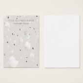 グレーグレーグレーテラゾイヤリングディスプレイカード (正面&裏面)