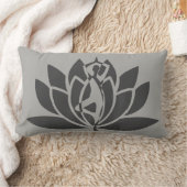 グレーグレー可逆ホリスティック ランバークッション (ブランケット)